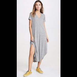 new Z Supply Short Sleeve Reverie Dress, heather grey, size medium